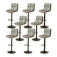 Industrial Backrest Armless Counter Stool Adjustable Cafe Bar Stool with Cushion