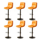 Industrial Backrest Armless Counter Stool Adjustable Cafe Bar Stool with Cushion