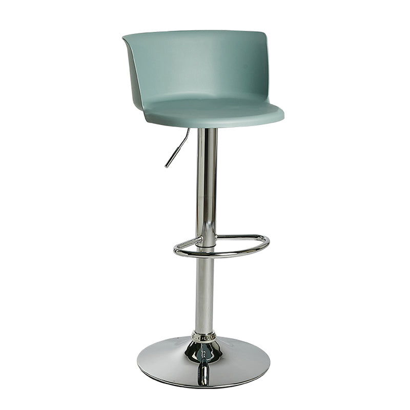 Industrial Backrest Armless Counter Stool Iron Cafe Bar Stool with Adjustable Cushion Clearhalo 'Bar Furniture' 'Bar Stools' 'bar_stools' 'furn' 'furn_bar_stools' 'Furniture' 'Kitchen & Dining Furniture' 6185501