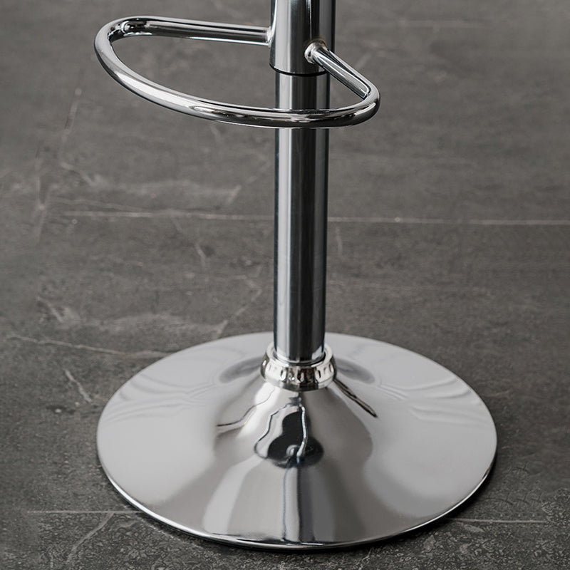 Industrial Backrest Armless Counter Stool Iron Cafe Bar Stool with Adjustable Cushion Clearhalo 'Bar Furniture' 'Bar Stools' 'bar_stools' 'furn' 'furn_bar_stools' 'Furniture' 'Kitchen & Dining Furniture' 6185508