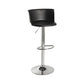Industrial Backrest Armless Counter Stool Iron Cafe Bar Stool with Adjustable Cushion Black 1 Piece Clearhalo 'Bar Furniture' 'Bar Stools' 'bar_stools' 'furn' 'furn_bar_stools' 'Furniture' 'Kitchen & Dining Furniture' 6185512
