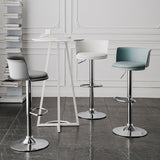 Industrial Backrest Armless Counter Stool Iron Cafe Bar Stool with Adjustable Cushion Clearhalo 'Bar Furniture' 'Bar Stools' 'bar_stools' 'furn' 'furn_bar_stools' 'Furniture' 'Kitchen & Dining Furniture' 6185514