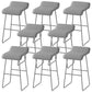 Barhocker im modernen Stil, solider Wave-Sitz, Barhocker mit Metallbeinen