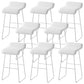 Barhocker im modernen Stil, solider Wave-Sitz, Barhocker mit Metallbeinen