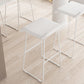 Barhocker im modernen Stil, solider Wave-Sitz, Barhocker mit Metallbeinen