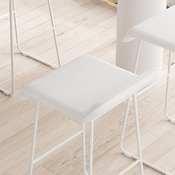 Barhocker im modernen Stil, solider Wave-Sitz, Barhocker mit Metallbeinen