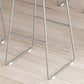 Barhocker im modernen Stil, solider Wave-Sitz, Barhocker mit Metallbeinen