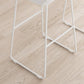 Barhocker im modernen Stil, solider Wave-Sitz, Barhocker mit Metallbeinen