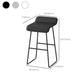 Barhocker im modernen Stil, solider Wave-Sitz, Barhocker mit Metallbeinen