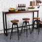 Industrial Rotatable Armless Counter Stool Iron Bar Stool with Pedal Clearhalo 'Bar Furniture' 'Bar Stools' 'bar_stools' 'furn' 'furn_bar_stools' 'Furniture' 'Kitchen & Dining Furniture' 6185693