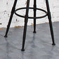 Industrial Rotatable Armless Counter Stool Iron Bar Stool with Pedal Clearhalo 'Bar Furniture' 'Bar Stools' 'bar_stools' 'furn' 'furn_bar_stools' 'Furniture' 'Kitchen & Dining Furniture' 6185704