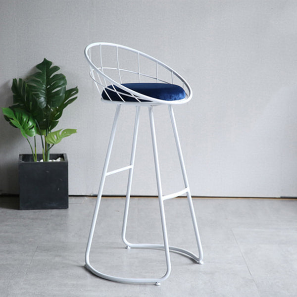Nordic Style Bar-stool Bucket Counter Bar Stool with Metal Legs Clearhalo 'Bar Furniture' 'Bar Stools' 'bar_stools' 'furn' 'furn_bar_stools' 'Furniture' 'Kitchen & Dining Furniture' 6185734