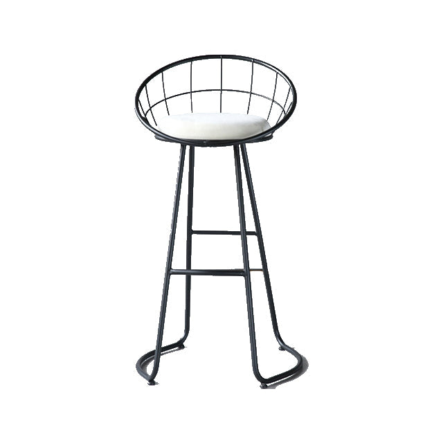 Nordic Style Bar-stool Bucket Counter Bar Stool with Metal Legs Clearhalo 'Bar Furniture' 'Bar Stools' 'bar_stools' 'furn' 'furn_bar_stools' 'Furniture' 'Kitchen & Dining Furniture' 6185737