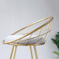 Nordic Style Bar-stool Bucket Counter Bar Stool with Metal Legs Clearhalo 'Bar Furniture' 'Bar Stools' 'bar_stools' 'furn' 'furn_bar_stools' 'Furniture' 'Kitchen & Dining Furniture' 6185739