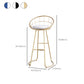 Nordic Style Bar-stool Bucket Counter Bar Stool with Metal Legs Clearhalo 'Bar Furniture' 'Bar Stools' 'bar_stools' 'furn' 'furn_bar_stools' 'Furniture' 'Kitchen & Dining Furniture' 6185746