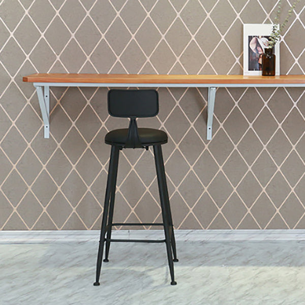 Modern Style Bar-stool Round Seat Counter Bar Stool with Metal Legs Clearhalo 'Bar Furniture' 'Bar Stools' 'bar_stools' 'furn' 'furn_bar_stools' 'Furniture' 'Kitchen & Dining Furniture' 6185751