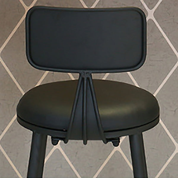 Modern Style Bar-stool Round Seat Counter Bar Stool with Metal Legs Clearhalo 'Bar Furniture' 'Bar Stools' 'bar_stools' 'furn' 'furn_bar_stools' 'Furniture' 'Kitchen & Dining Furniture' 6185760