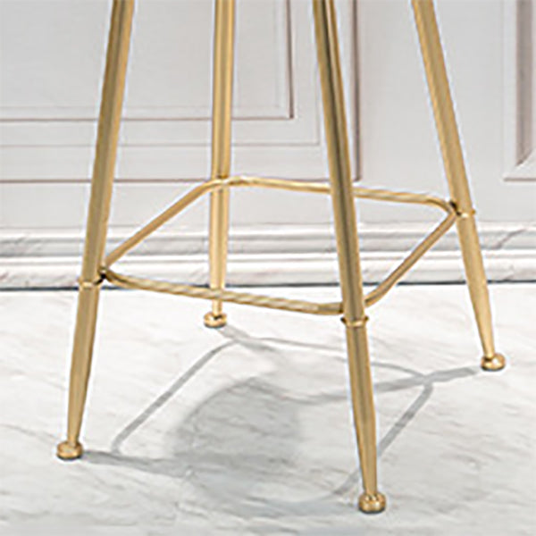 Modern Style Bar-stool Round Seat Counter Bar Stool with Metal Legs Clearhalo 'Bar Furniture' 'Bar Stools' 'bar_stools' 'furn' 'furn_bar_stools' 'Furniture' 'Kitchen & Dining Furniture' 6185761