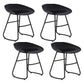 Modern Backrest Armless Counter Stool Iron Cafe Bar Stool with  Acrylic Seat
