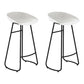 Modern Backrest Armless Counter Stool Iron Cafe Bar Stool with  Acrylic Seat