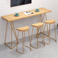 Contemporary Wood Bar Stool Metal Bar Stool with Contoured Seat Clearhalo 'Bar Furniture' 'Bar Stools' 'bar_stools' 'furn' 'furn_bar_stools' 'Furniture' 'Kitchen & Dining Furniture' 6185901