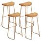 Contemporary Wood Bar Stool Metal Bar Stool with Contoured Seat Gold 4 Piece Set Clearhalo 'Bar Furniture' 'Bar Stools' 'bar_stools' 'furn' 'furn_bar_stools' 'Furniture' 'Kitchen & Dining Furniture' 6185902