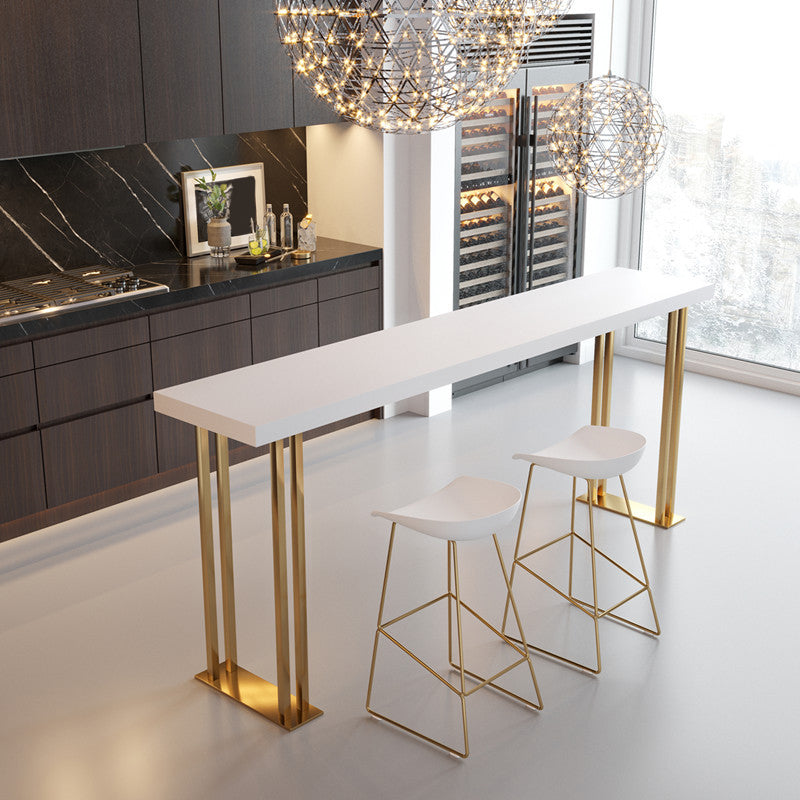 Taburete de bar sin brazos de metal de estilo contemporáneo, taburete de bar de cuero PU para cocina