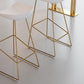 Taburete de bar sin brazos de metal de estilo contemporáneo, taburete de bar de cuero PU para cocina