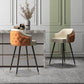 Tabouret de comptoir de dossier d'accoudoir moderne tabouret de Bar de café en fer avec coussin et pédale