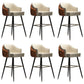 Tabouret de comptoir de dossier d'accoudoir moderne tabouret de Bar de café en fer avec coussin et pédale