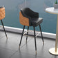 Tabouret de comptoir de dossier d'accoudoir moderne tabouret de Bar de café en fer avec coussin et pédale
