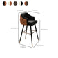 Tabouret de comptoir de dossier d'accoudoir moderne tabouret de Bar de café en fer avec coussin et pédale