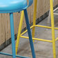 Contemporary PU Leather Bar-stool Round Seat Counter Bar Stool with Metal Legs Clearhalo 'Bar Furniture' 'Bar Stools' 'bar_stools' 'furn' 'furn_bar_stools' 'Furniture' 'Kitchen & Dining Furniture' 6186052