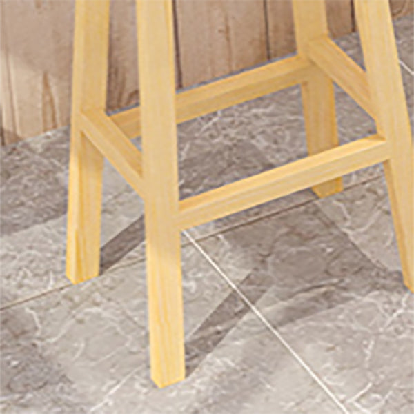 Industrial Armless Counter High Stool Solid Wood Backless Bistro Pub Stool with 4 Legs Clearhalo 'Bar Furniture' 'Bar Stools' 'bar_stools' 'furn' 'furn_bar_stools' 'Furniture' 'Kitchen & Dining Furniture' 6186069