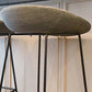 Metal Bar Stool Modern Style Low Back Armless Counter Stool for Home Use