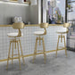 Industrial Armless Liftable Counter Stool Iron Cafe Bar Stool with Pedal