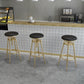 Industrial Armless Liftable Counter Stool Iron Cafe Bar Stool with Pedal