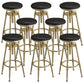 Industrial Armless Liftable Counter Stool Iron Cafe Bar Stool with Pedal