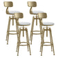 Industrial Armless Liftable Counter Stool Iron Cafe Bar Stool with Pedal