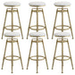 Industrial Armless Liftable Counter Stool Iron Cafe Bar Stool with Pedal