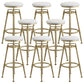 Industrial Armless Liftable Counter Stool Iron Cafe Bar Stool with Pedal