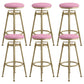 Industrial Armless Liftable Counter Stool Iron Cafe Bar Stool with Pedal