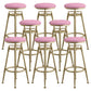 Industrial Armless Liftable Counter Stool Iron Cafe Bar Stool with Pedal