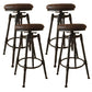 Industrial Armless Liftable Counter Stool Iron Cafe Bar Stool with Pedal