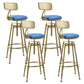Industrial Armless Liftable Counter Stool Iron Cafe Bar Stool with Pedal