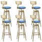 Industrial Armless Liftable Counter Stool Iron Cafe Bar Stool with Pedal