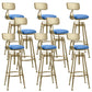 Industrial Armless Liftable Counter Stool Iron Cafe Bar Stool with Pedal