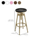 Industrial Armless Liftable Counter Stool Iron Cafe Bar Stool with Pedal