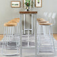 Contemporary Wood Seat Bar Stool Metal Bar Stool for Home Use Clearhalo 'Bar Furniture' 'Bar Stools' 'bar_stools' 'furn' 'furn_bar_stools' 'Furniture' 'Kitchen & Dining Furniture' 6186156