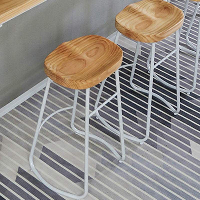 Contemporary Wood Seat Bar Stool Metal Bar Stool for Home Use Clearhalo 'Bar Furniture' 'Bar Stools' 'bar_stools' 'furn' 'furn_bar_stools' 'Furniture' 'Kitchen & Dining Furniture' 6186163